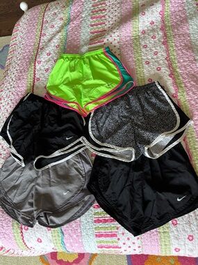 Nike Shorts Bundle - Neon Green, Black, Gray